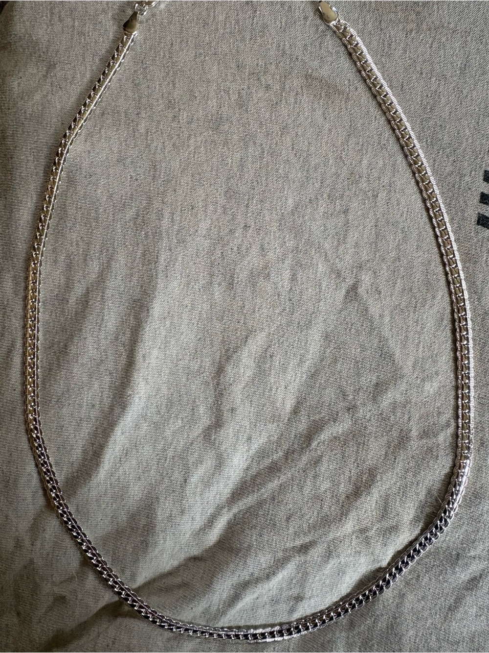 Solid sterling silver Silver Cuban link  Necklace 22’